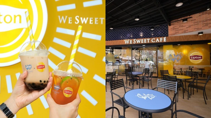 全聯We Sweet Café咖啡廳台北也有了！攜手「立頓」打造期間限定飲品、甜點， 7/4正式開幕
