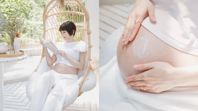 只有宛若新生撫紋霜最了解女人！心情複雜的孕期裡～給妳克蘭詩精選兩大媽咪友善成分，陪伴肚皮與baby的成長！