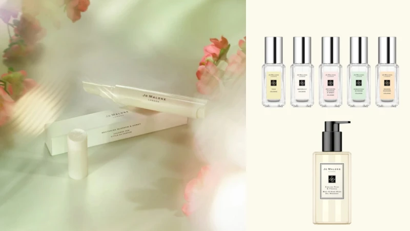 Jo Malone London 2020夏日新品推薦:杏桃花與蜂蜜香水筆、花香迷你小香組合、英國梨與小蒼蘭沐浴露、藍風鈴擴香