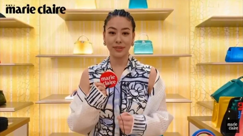 蔡詩芸現身為寶貝女兒挑選粉嫩Fendi Peekaboo