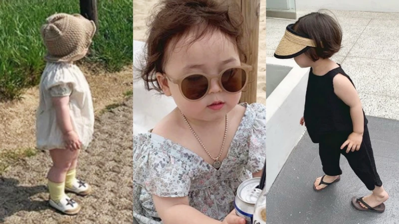 跟著韓國小萌娃的夏日穿搭範本，時髦度過今年盛夏！
