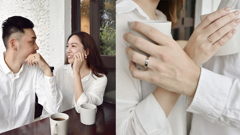 點睛品Promessa duet緣創系列訂製對戒，打造獨一無二定情信物，兩人獨有的浪漫藏在細節裡！