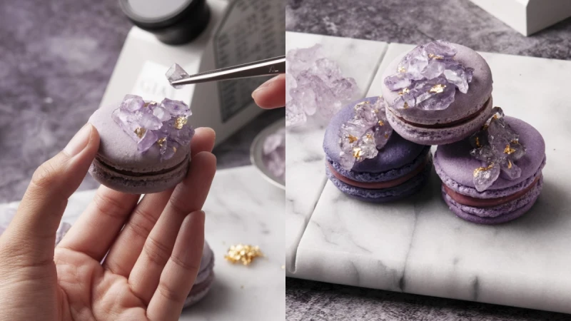 最美的馬卡龍！FunsiamoX白蘭氏推「水晶馬卡龍」，宛如珠寶般細緻華麗