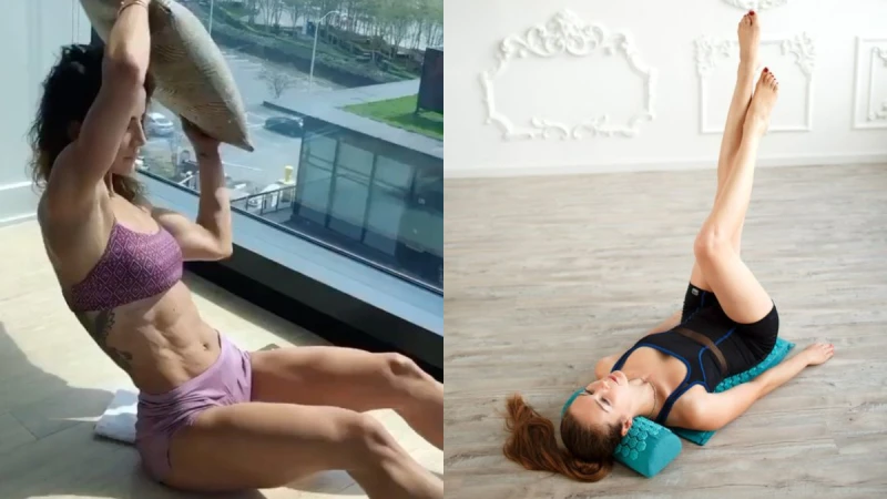 4組強大腰腹訓練動作+1顆枕頭 就能練出漂亮馬甲線！