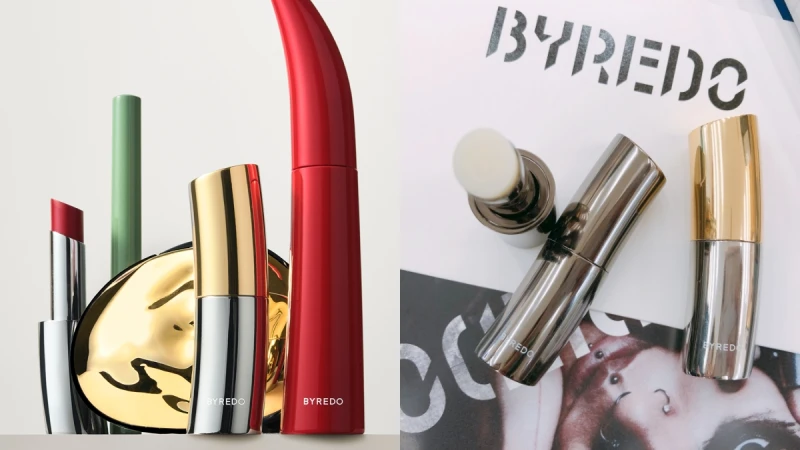 瑞典文青香氛BYREDO跨入彩妝界!彎曲的口紅造型實在太搶眼,展現顛覆彩妝的跨界美學