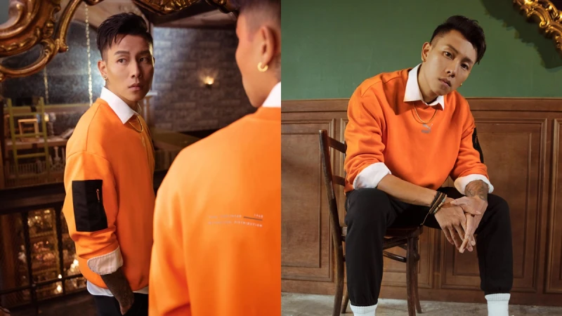 嘻哈男神E.SO瘦子穿上亮橘潮裝帥氣度刷新高！引發熱烈討論的球鞋是這雙