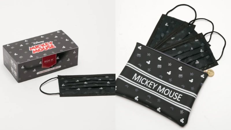 迪士尼米奇口罩超萌上市！酷黑滿版米奇花色，11/30正式開賣