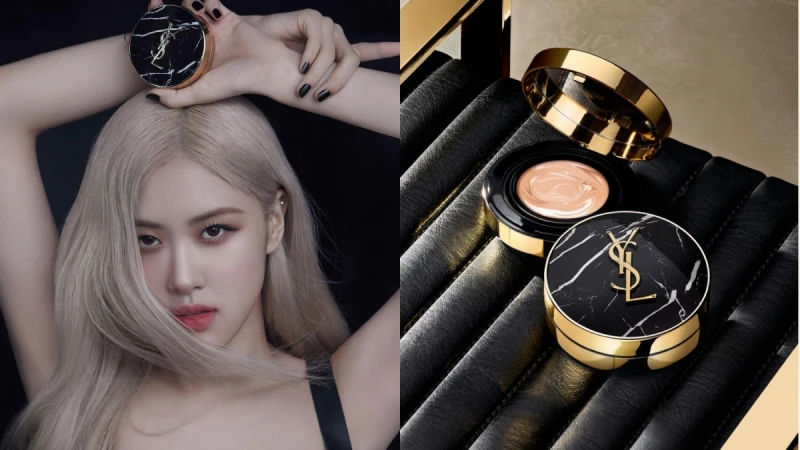 BLACKPINK太強!Rose朴彩英擔任YSL BEAUTY品牌大使,霸氣詮釋大理石氣墊粉霜