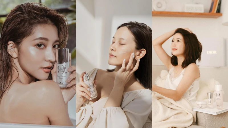 盤點每天幸福美麗能量滿溢的三十女子們~其實她們都用DIOR逆時能量瓶+特潤霜，三十而已的肌膚依然如此彈潤、細緻、透亮！ 