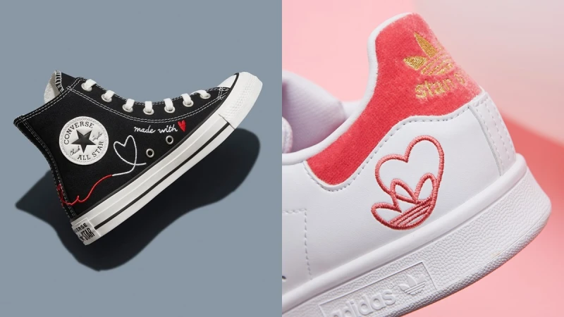 2021情侶鞋推薦!adidas Originals夢幻天鵝絨、Converse Chuck 70愛心刺繡...正大光明放閃無極限
