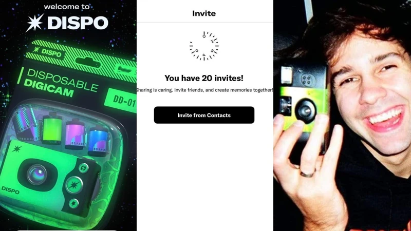 Dispo App爆紅全新社群平台是什麼？需要邀請碼才能加入、隔天才能看到照片，無法編輯的復古底片相機