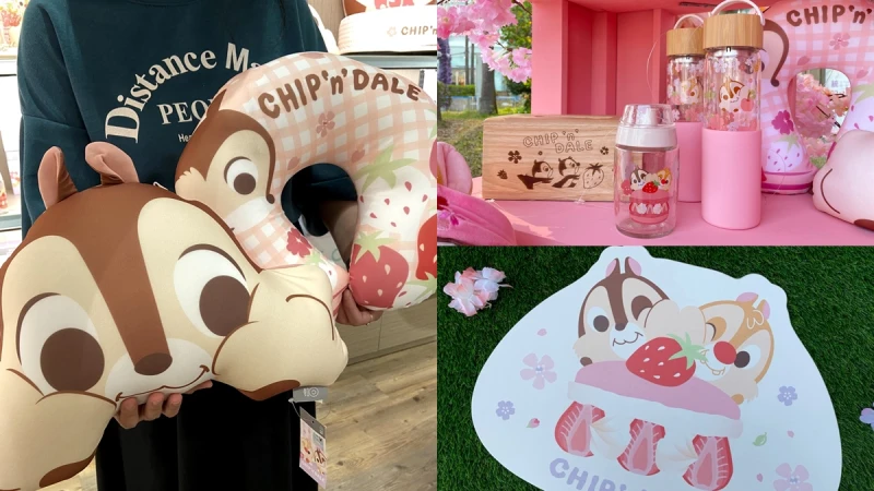 奇奇蒂蒂陪你賞櫻花！HOLA再次聯名迪士尼推出粉萌季居家小物，臉頰塞食物、戴草莓帽等21款新品可愛程度破表