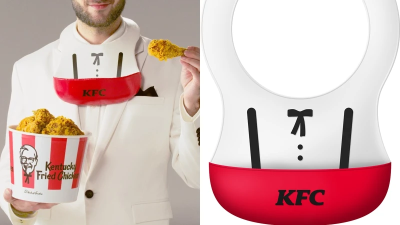 台灣肯德基推出「炸雞圍兜兜」！年輕版上校成立「瘋狂炸雞俱樂部」，超貼心吃雞神器誕生