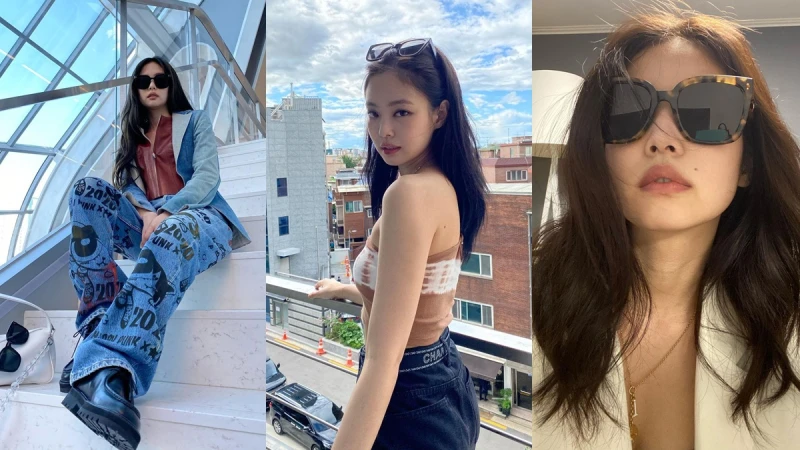 學人間香奈兒Jennie墨鏡穿搭！想帥氣、甜美、俏皮都不成問題，春夏這3種墨鏡款式不能少