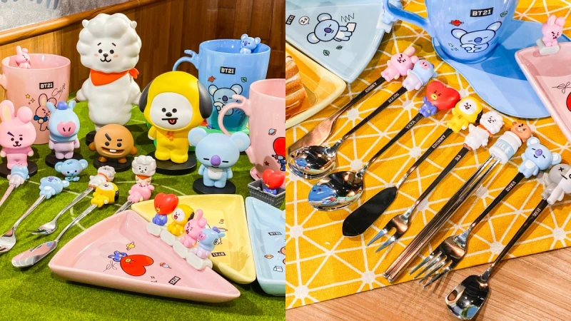 萌度爆表！全聯X宇宙明星BT21集點換購活動24款商品大公開，必收環保餐具、三角盤公仔組