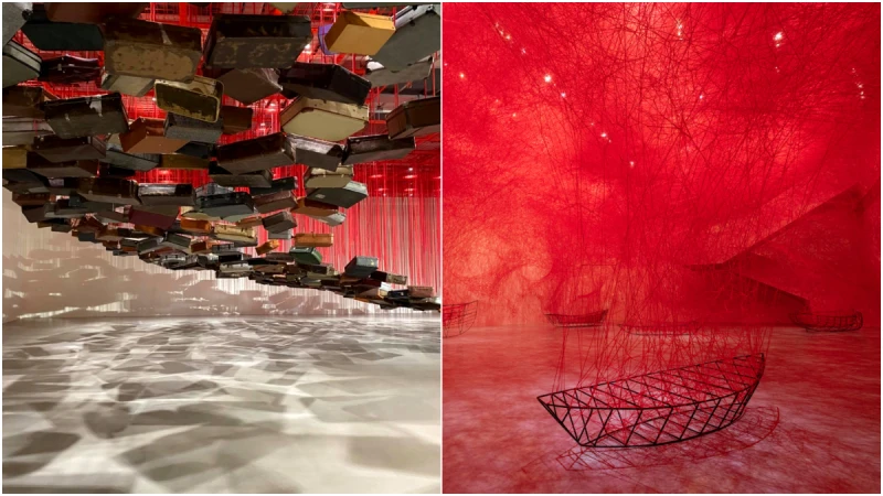 《塩田千春：顫動的靈魂》台北站北美館展覽亮點整理！既有規則框框外織羅出「不存在中的存在」