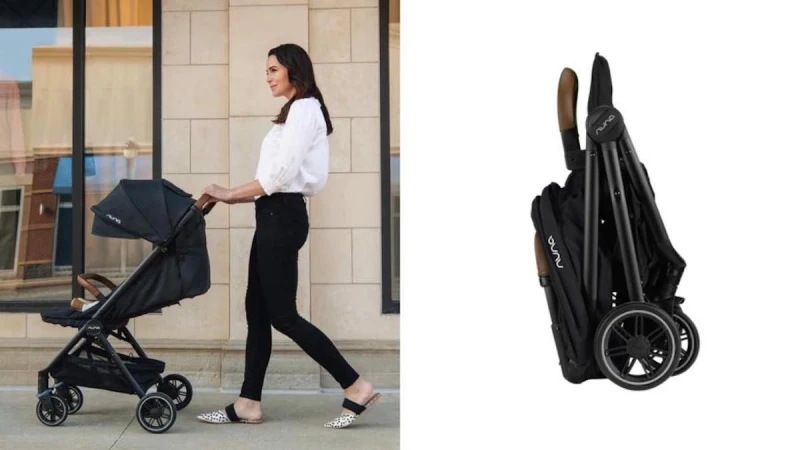 嬰幼兒界精品Nuna最新Trvl嬰兒車！一鍵就可以收放嬰兒推車，宛如變形金剛自動變身