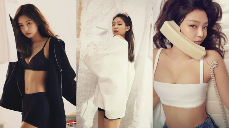 Blackpink Jennie的Bra Top、T-Shirt、休閒褲…居家穿搭超好學！宅在家、倒垃圾、視訊會議都能時髦破表