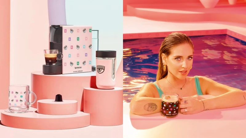 台灣開賣了！Nespresso與時尚網紅企業家Chiara Ferragni聯名打造咖啡機等5款夢幻周邊，粉紅眨眼設計超時髦