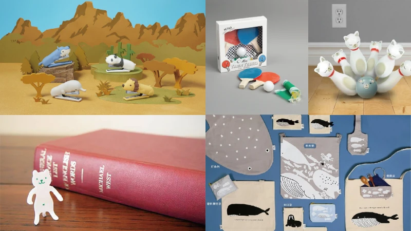 WFH好療癒～誠品推貓咪保齡球、迷你乒乓球桌遊 讓你防疫宅家不無聊！還有軟萌獅子釘書機、小熊造型夾 打造桌上動物園！