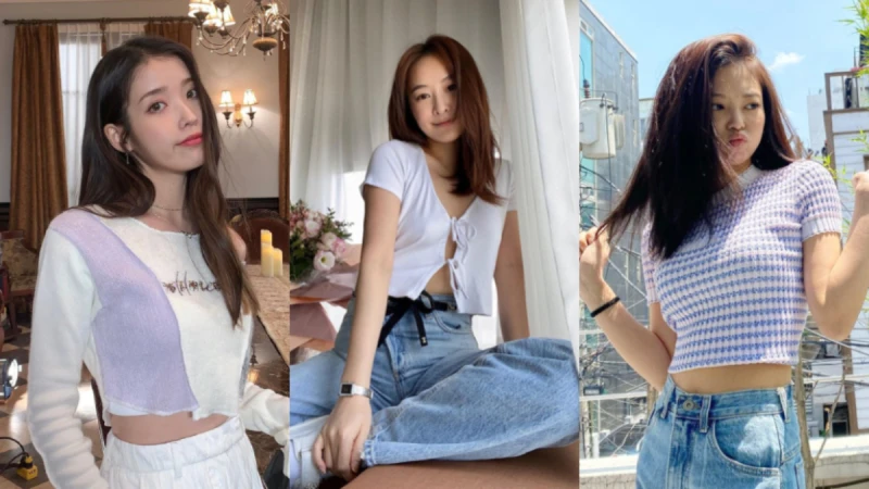 2021 夏天穿搭關鍵字：短版上衣，好比例神器非它莫屬，搭配高腰牛仔褲長腿效果更明顯！