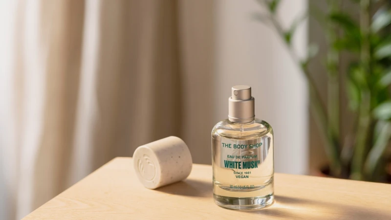 The Body Shop白麝香香水40週年全新改版升級,全系列全素成份更環保,還有香氛油、沐浴乳、疊香系列可混搭