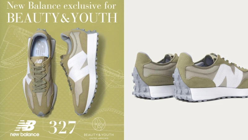 NB327換上質感抹茶綠！日本選貨店United Arrows旗下Beauty&amp;Youth聯手New Balance推出2款限定色