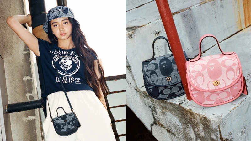 潮度破表BAPE® X Coach聯名系列無預警登場！復古迷你包、手機套、零錢包…5大包款一次看，最低不到5千元