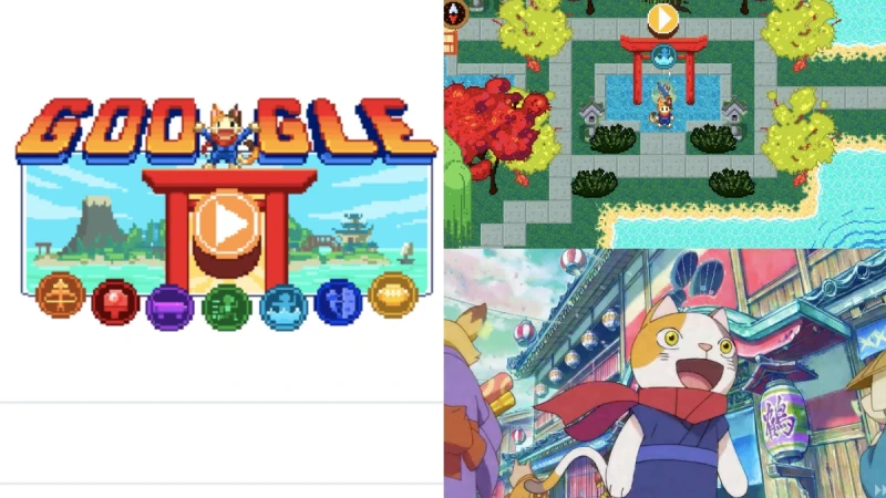 超好玩！Google首頁推東奧限定「冠軍島運動會」RPG遊戲，化身貓忍者挑戰7種奧運運動，射箭、桌球、攀岩讓你玩到停不下來
