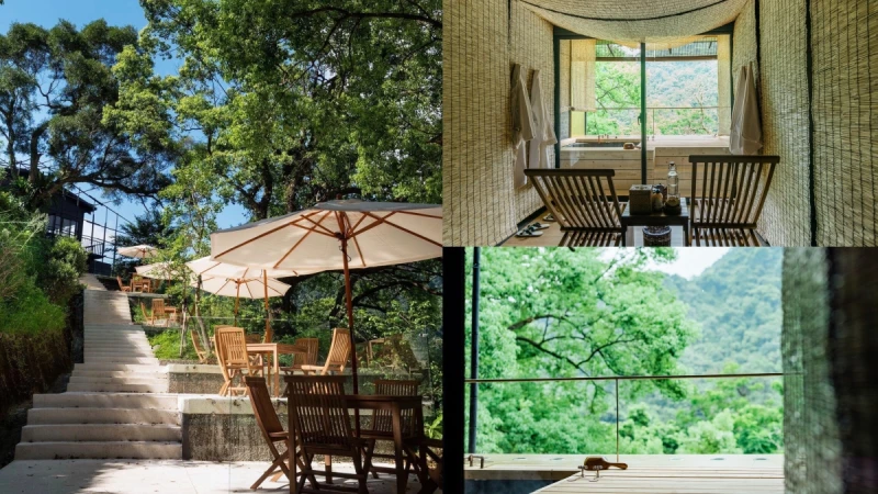 烏來全新溫泉秘境「馥森阪治」8月底開幕！山嵐美景伴你泡湯，五大空間搶先看，還能品嚐原民美食