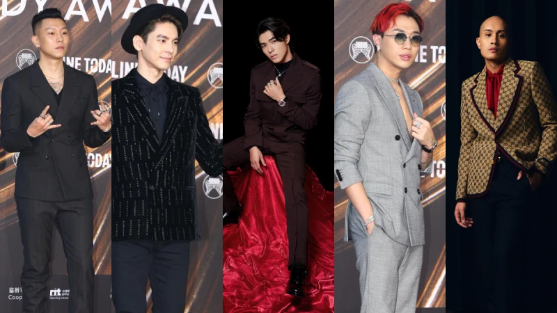 2021金曲獎紅毯五帥出爐!林柏宏、ØZI、瘦子E.SO、黃宣、陳昊森展現不同型格風貌