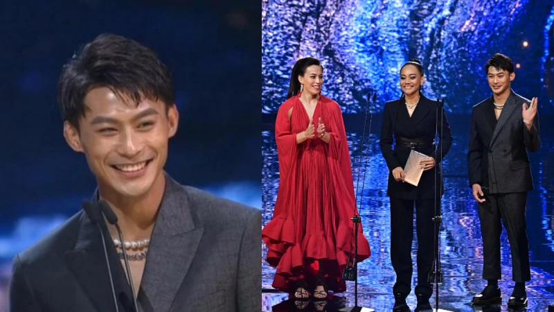 楊勇緯陽光笑容超帥西裝電翻全場!攜手郭婞淳壓軸現身2021金曲獎盛會