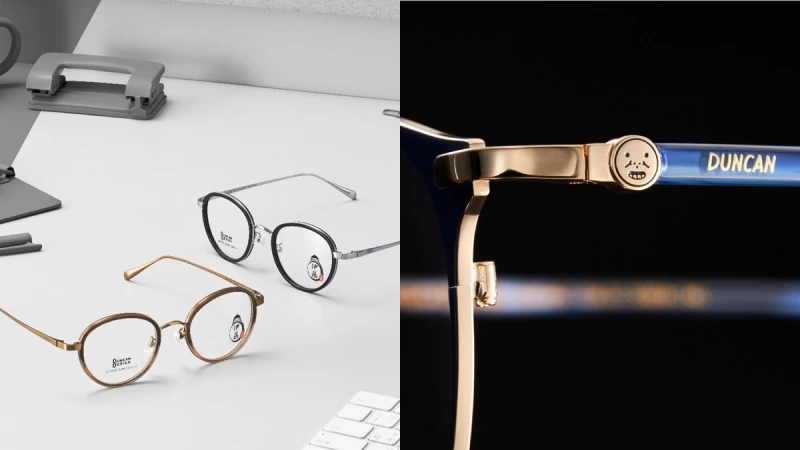 Duncan X 小林眼鏡聯名系列不收藏會後悔！逗趣插畫圖案、職人手作鏡框、限量收納組…