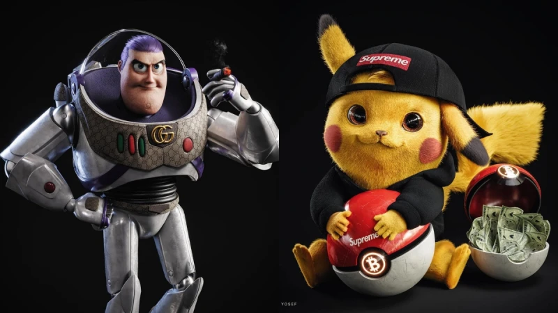 Ig藝術家Gal Yosef替卡通人物換上Gucci、Supreme新衣！ 細膩3D電繪作品帶你認識