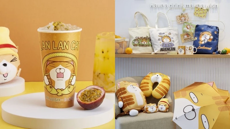 Mr.Wish攜手白爛貓聯名推QQ水果茶！有機會免費將超萌周邊帶回家