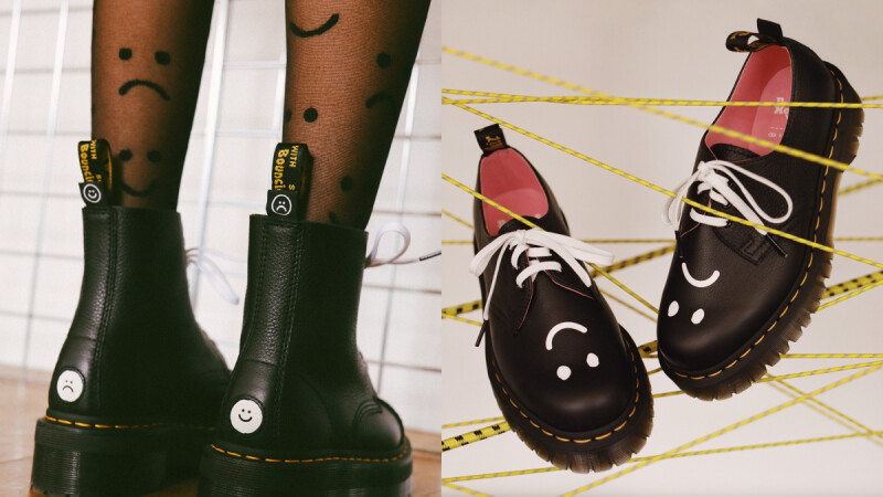 Dr. Martens X Lazy Oaf再度合作！笑臉＋哭臉塗鴉太可愛，一次推出3款聯名鞋