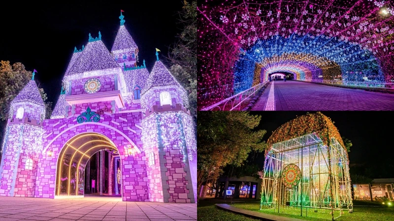 屏東下雪了！「2021屏東聖誕節」17座燈飾夢幻點亮，9場飄雪秀時間必衝