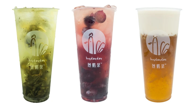 《Hugdayday烈奶茶》推出3款新飲品！喝得到巨峰葡萄果肉，還有100%純素「真杏桂香白木耳」