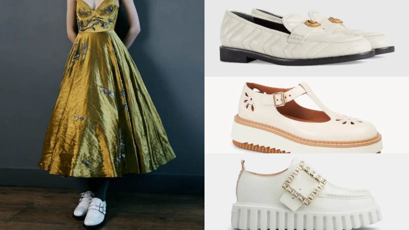 穿搭小學堂│盤點冬日大人感白鞋，運用長洋裝、短洋裝、西裝外套...搭出時髦風格