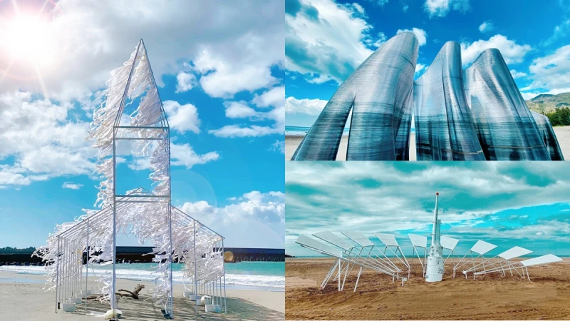 2021屏東落山風藝術季限時登場！18件地景藝術揉合山海沙地，純白教堂、宇宙飛船必看