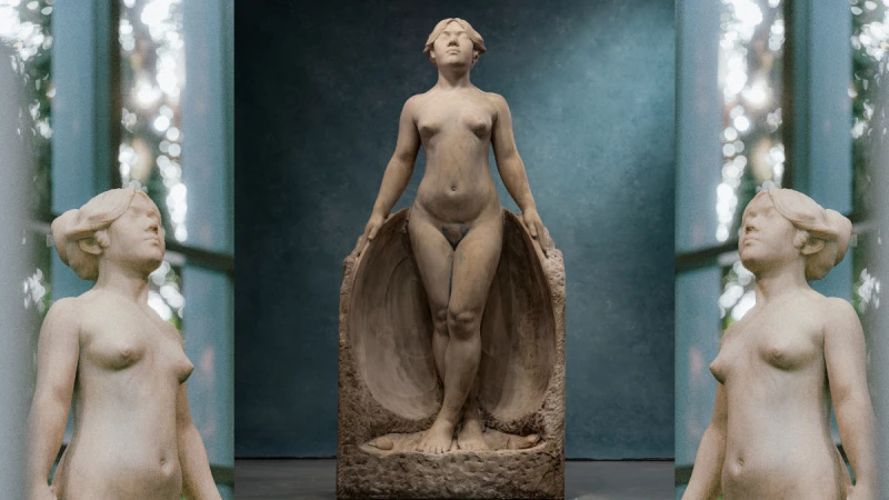 《甘露水》正式展出於北師美術館,台灣藝術家黃土水瑰寶之作終於能夠親眼一睹!
