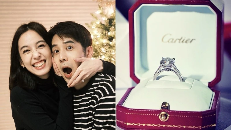 陳庭妮胡宇威要結婚了！甜曬Cartier鑽戒，摩納哥王妃、瑞莎也選同系列