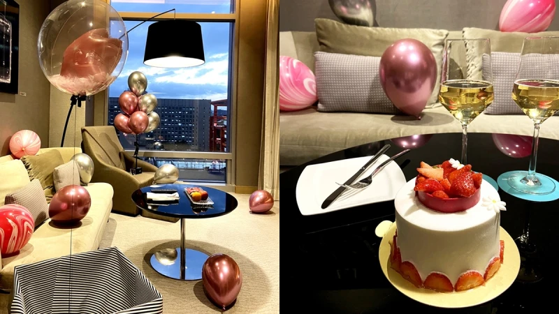 閨蜜宅渡假入住寒舍艾美酒店！全新住房專案佈置「氣球界LV」、加贈氣泡酒，徹夜談心超放鬆