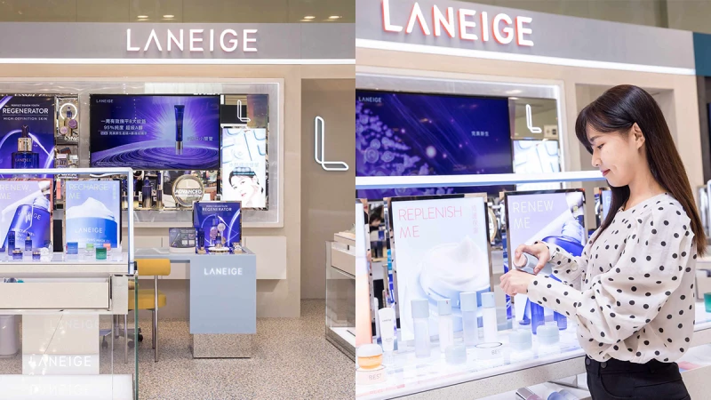 蘭芝全球首創皮膚管理概念櫃正式於台中中友與你相見！ 全櫃韓國直送，耗資破千萬，讓妳盡情購物同時享受正統速效護膚～美成金裕貞仙女小姊姊模樣！
