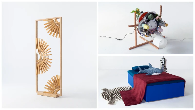 林宜賢參與《Ready-Made Object》 聯名跨界藝術展,竹製沙拉夾做成的屏風既酷且優雅!