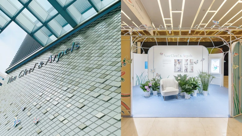 VCA微風信義店換新裝！珠寶盒外牆、花園展覽、蝴蝶主題珠寶新品推薦…