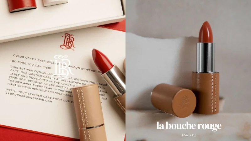 最具環保意識的法國時尚彩妝La bouche rouge登台,可填充口紅搭配精品級皮套太有質感