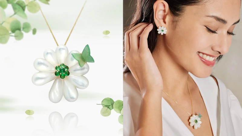 雛菊盛開 悠然福至 Lucky Daisy系列新作上市，林曉同設計師珠寶新綠嬉春 打造幸福花園