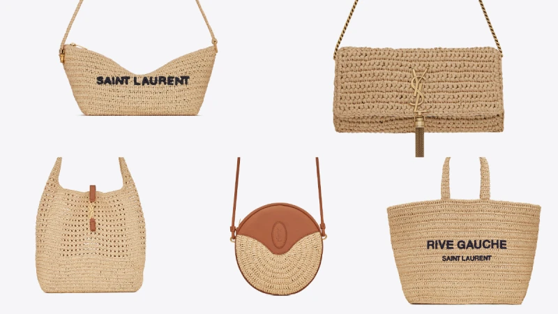SAINT LAURENT 夏季限定編織包款盤點，相機包、托特包、側背包...輕鬆打造夏日愜意風格
