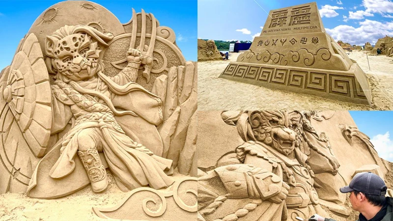 2022福隆沙雕季齊聚破30位霹靂布袋戲角色！8公尺素還真帶你走進傳奇故事